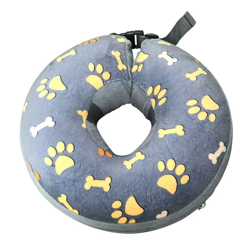 Inflatable Dog Collar Isabelino Anti-Bite Injury Elizabethan Collar for Dogs Cat Recovery Neck Wound Protective Dog Accessories