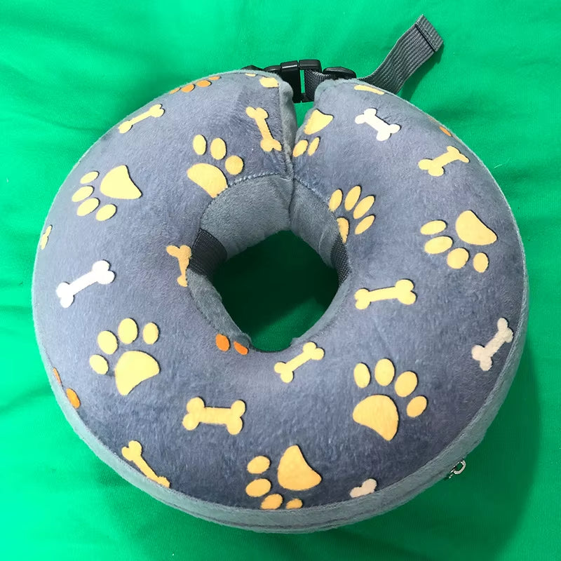 Inflatable Dog Collar Isabelino Anti-Bite Injury Elizabethan Collar for Dogs Cat Recovery Neck Wound Protective Dog Accessories