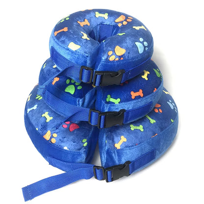 Inflatable Dog Collar Isabelino Anti-Bite Injury Elizabethan Collar for Dogs Cat Recovery Neck Wound Protective Dog Accessories
